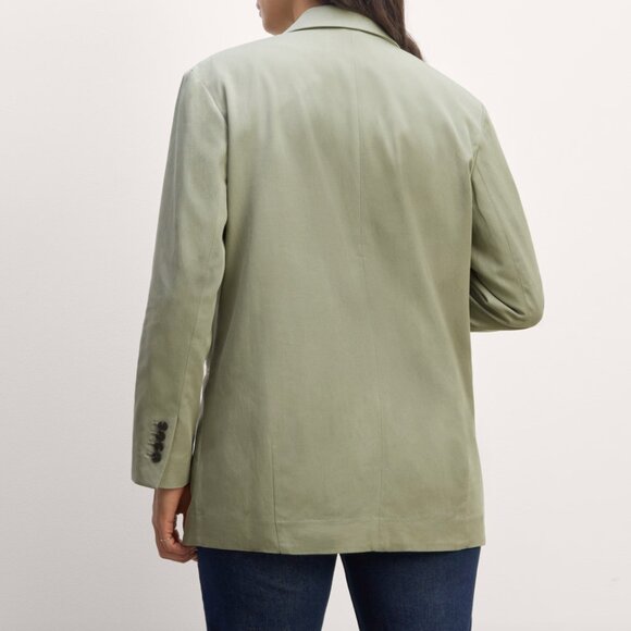 NEW Everlane The Double Breasted Blazer in Buttersmooth Womens 4 Seagrass Green - Picture 5 of 13
